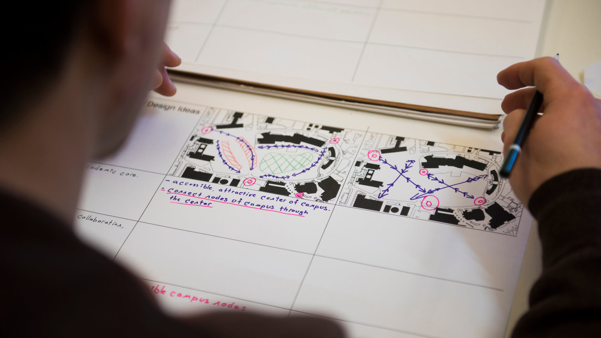 City and Regional Planning student working on a project